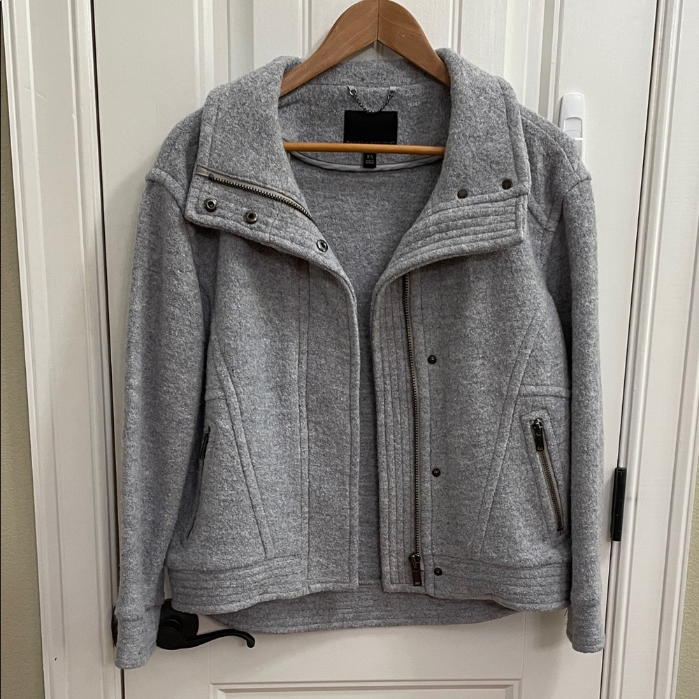 Banana Republic Oversized Light Blue Wool Blend Jacket.